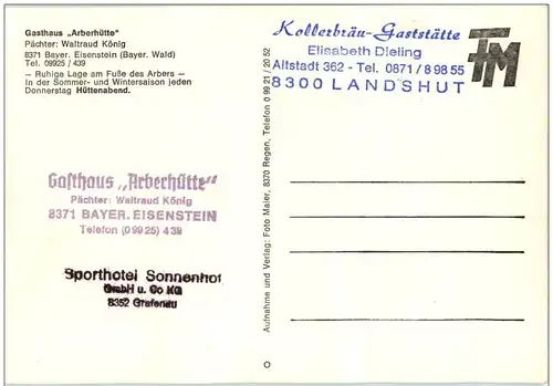 Bayr. Eisenstein - Gasthaus Arberhütte -110968