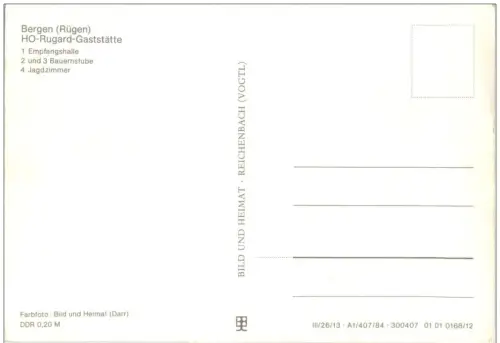 Bergen auf Rügen - HO Rugard Gaststätte -110378
