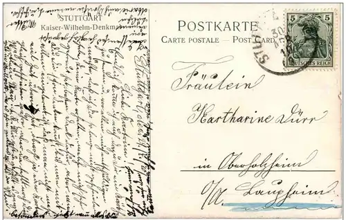 Stuttgart - Kaiser Wilhelm Denkmal -111234