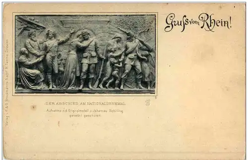 Gruss vom Rhein - Am Nationaldenkmal -111344