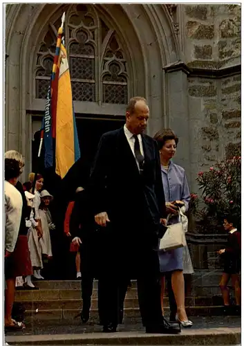 Fürst Franz Josef von Lichtenstein mit Fürstin Gina -110342