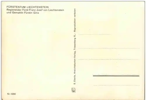 Fürst Franz Josef von Lichtenstein mit Fürstin Gina -110342