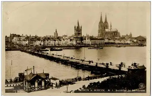 Köln - Schiffsbrücke -111806