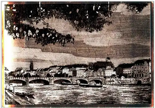 Basel - Mittlere Rheinbrücke -110946
