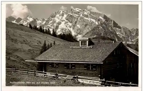 Rossfeldhütte mit hohem Göll -111862