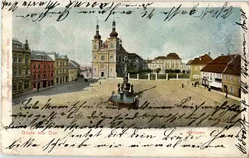 Gruss aus Dux - Marktplatz -55312