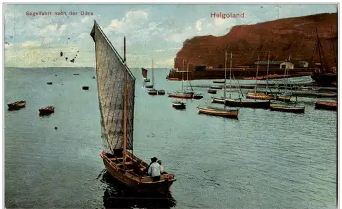 Helgoland - Segelfahrt nach der Düne -112436