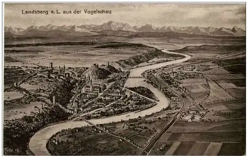 Landsberg aus der Vogelschau -111600