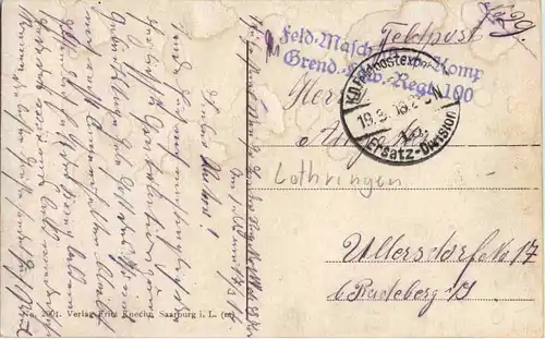 Autrepierre 1915/16 - Feldpost -56212