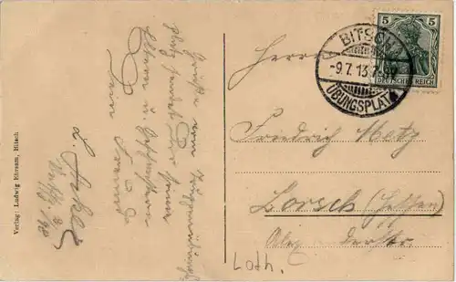 Bitsch - Nordansicht mit Festung -56352