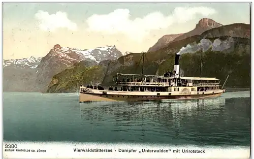 Vierwaldstättersee - Dampfer Unterwalden -113578