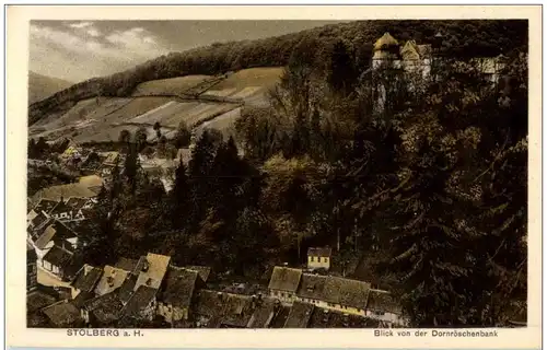 Stolberg a H. Blick von der Dornröschenbank -112984