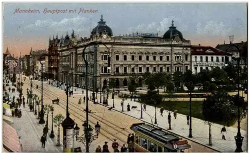 Mannheim - Hauptpost mit Planken -112366