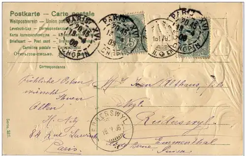 Hühner - Prägekarte -113766