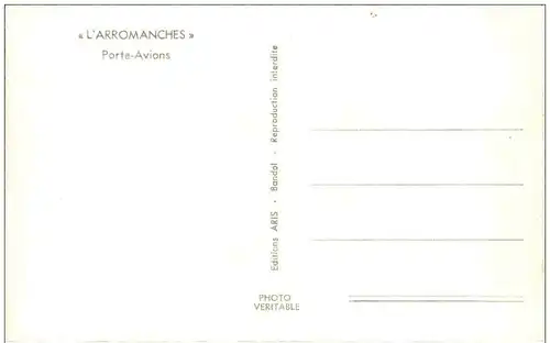L Arromanches - Porte Avions - Flugzeugträger -113412