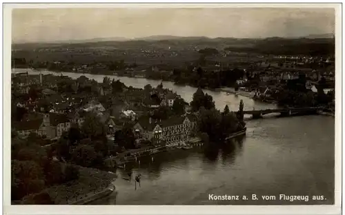 Konstanz vom Flugzeug aus -112544