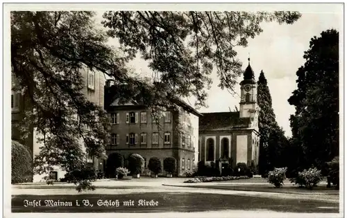 Insel Mainau - Schloss mit Kirche -112554