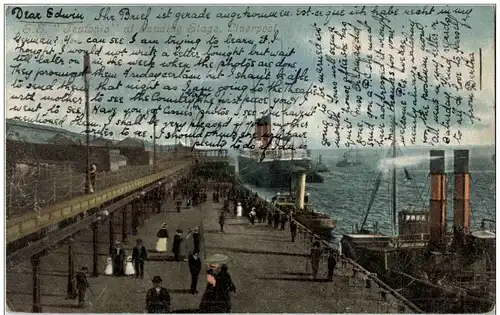 SS Teutonic at Landing Stage Liverpool -113586