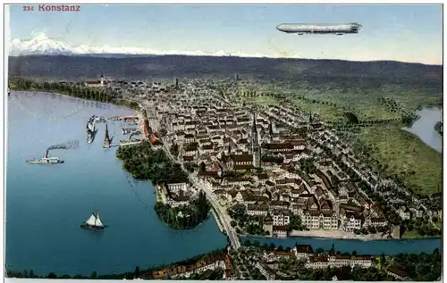 Konstanz mit Zeppelin -114304