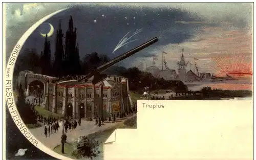 Treptow - Gruss vom Riesenfernrohr - REPRO -114438