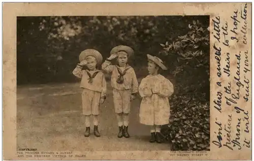 Princes Edward and Albert - Princess Victoria of Wales -114566
