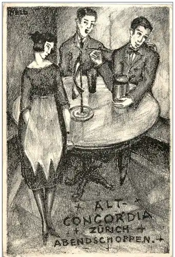 Zürich - Alt Concordia - Studentika -115058