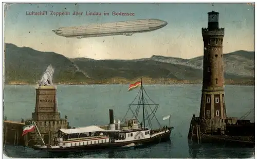 Zeppelin über Lindau -113334