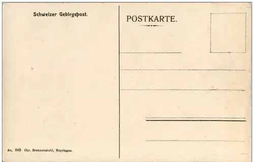 Grimselpass Schweizer Gebirgspost - Postkutsche -114826