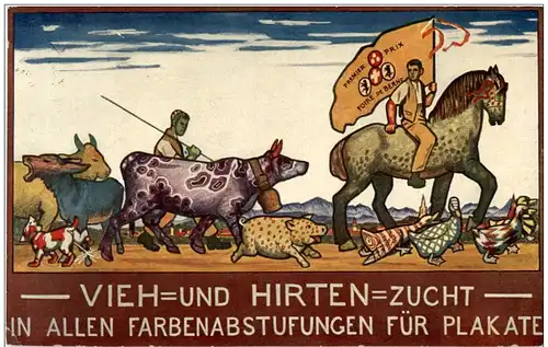 Vieh und Hirten Zucht - Plakate Werbung -114996