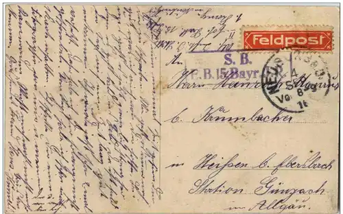 Staudenberg 1916 - Feldpost -114442