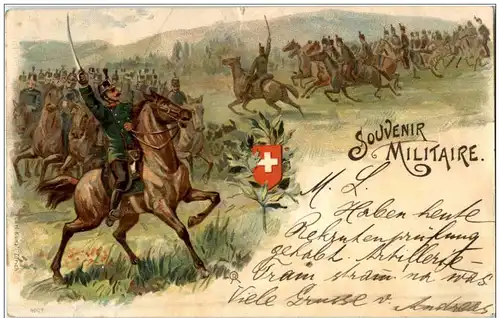 Souvenir Militaire - Litho -115018