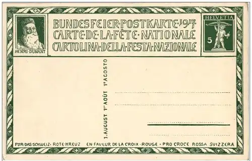 Budesfeier Karte 1917 -115034