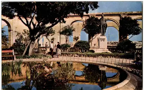 Valletta - Upper Barrakka Gardens showing Lord Stricklands -115698