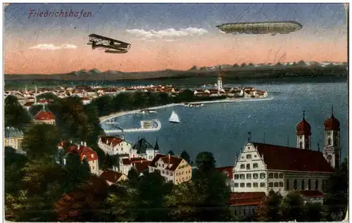 Friedrichshafen mit Zeppelin -114334