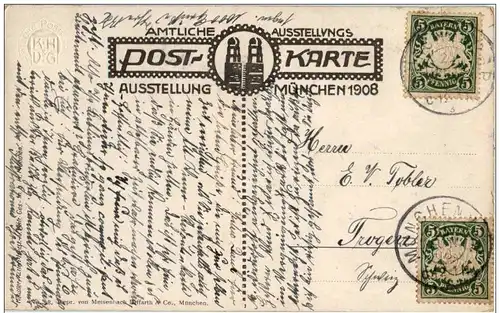 München - Ausstellung 1908 - Künstlertheater -116118