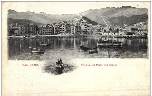 San Remo - Veduta del Porto -116628