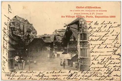 Paris - Exposition 1900 - Chalet d Effretikon -116068