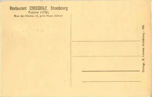 Strasbourg - Restaurant Crocodile -58866