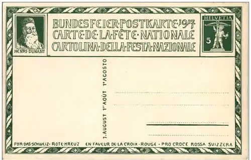 Bundesfeier Postkarte 1917 -114986