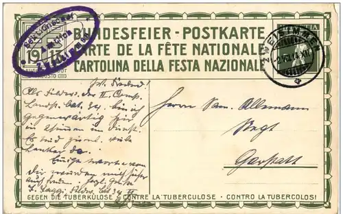 Bundesfeier Postkarte 1913 -116962