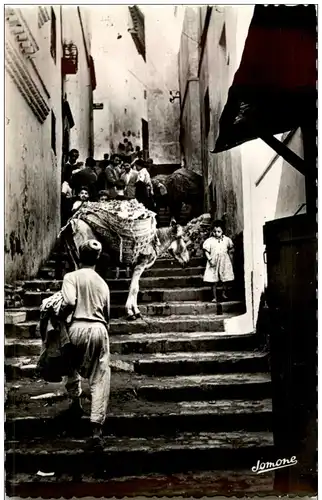 Alger - Scene dans la Casbah -115246