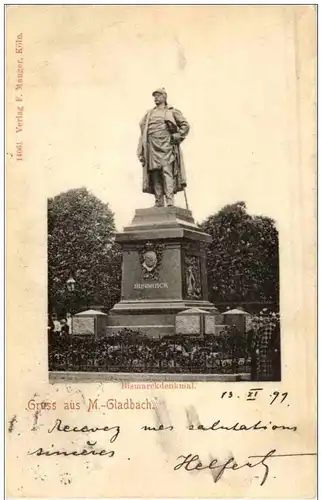 Gruss vom Mönchengladbach - Bismarckdenkmal -116720