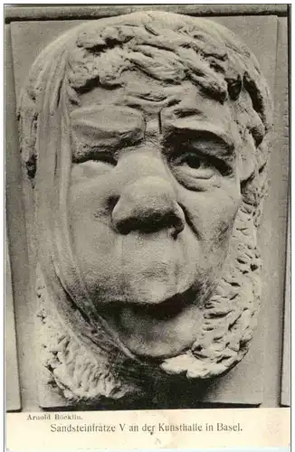 Arnold Böcklin - Sandsteinfratze Kunsthalle Basel -117146