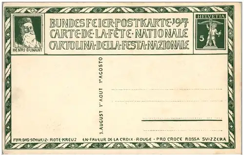 Bundesfeier Postkarte 1917 -116936