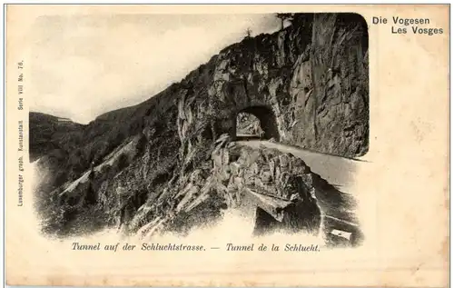 Tunnel auf der Schluchtstrasse - Tunnel de la Schlucht -116676