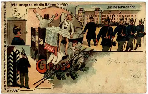 Im Kasernenhof - Grus aus -117184