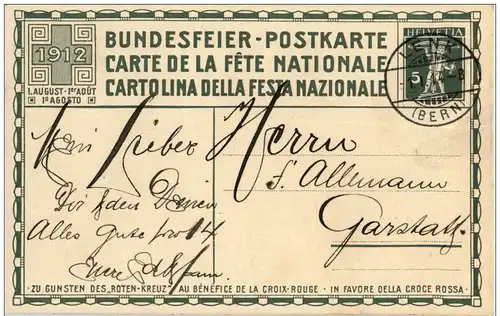 Bundesfeier Postkarte 1912 -116966