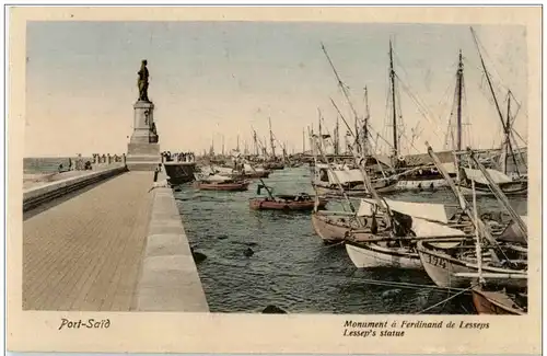 Port Said - Monument a Ferdinand de Lesseps -115894