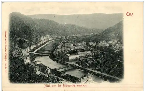 Bad Ems - Prägekarte -116836