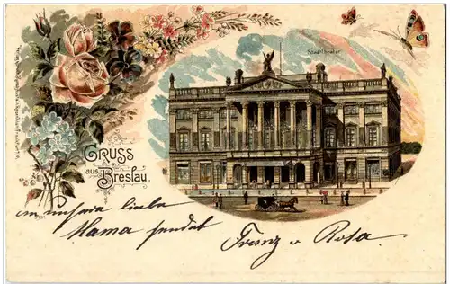 Gruss aus Breslau - Litho -116362